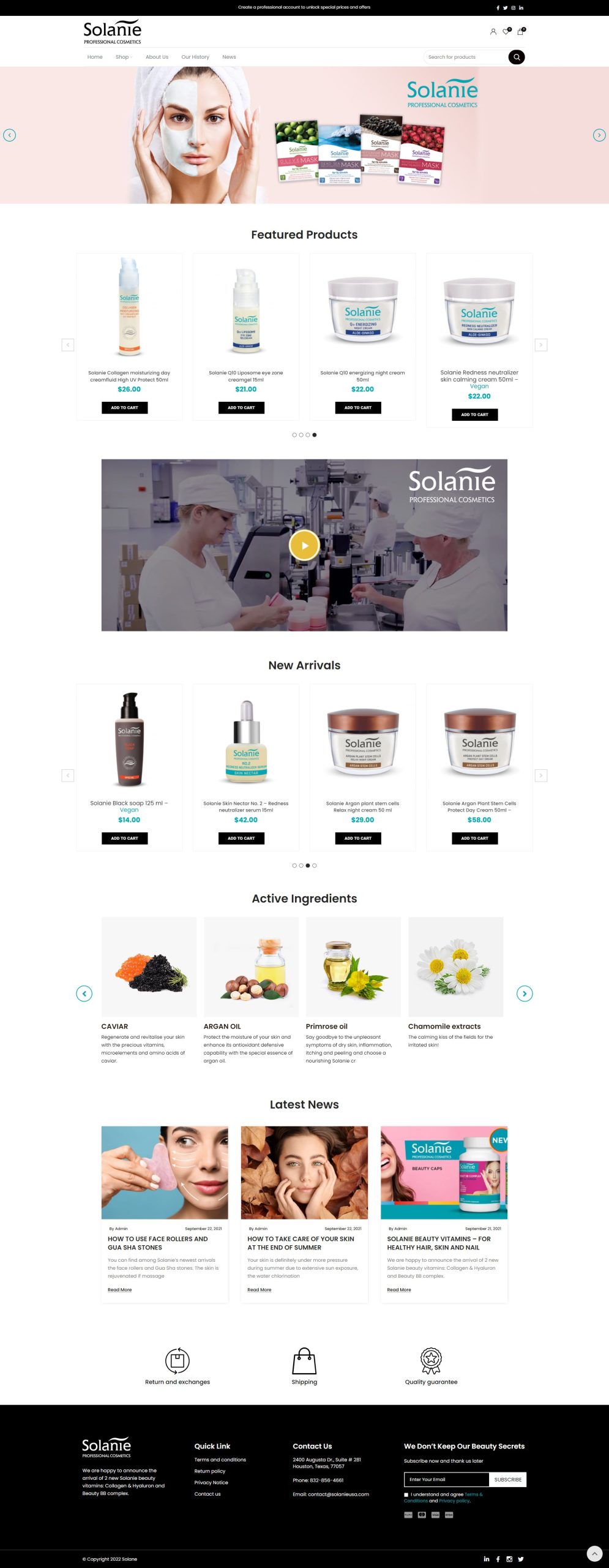 TAIBACreations Solanie is a full-featured eCommerce website. In the first phase, our designing team wireframed the design and then built it as a professional eCommerce store.